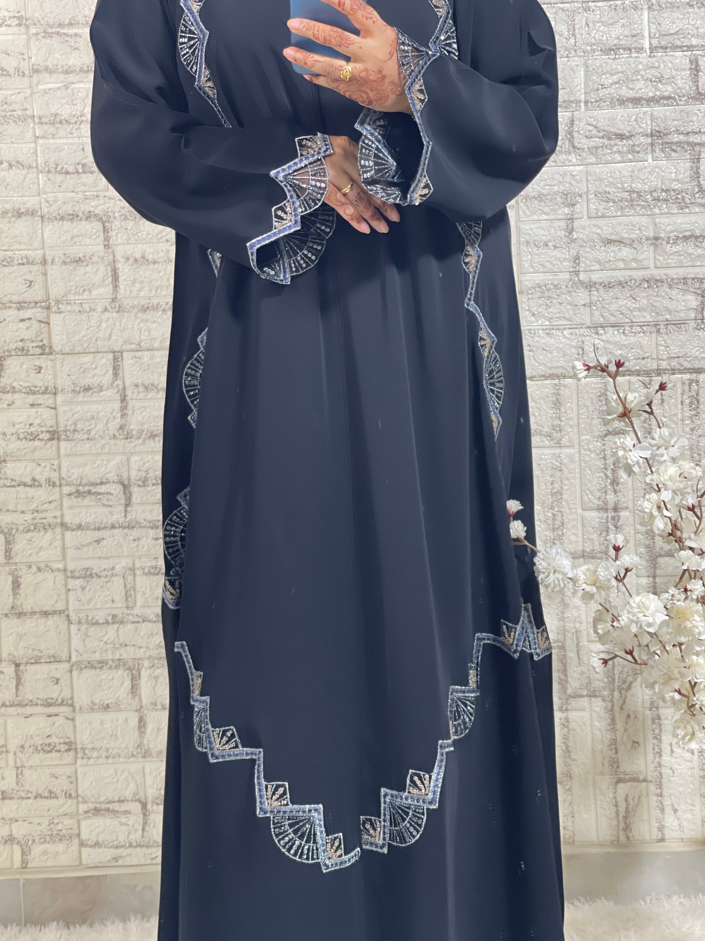 G029 Black Abaya Set